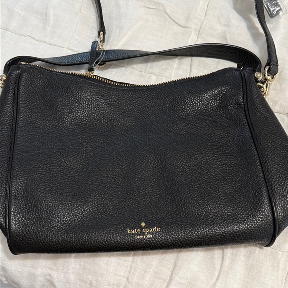 Kate Spade Black Pebbled Leather Crossbody Bag - Picture 2 of 3